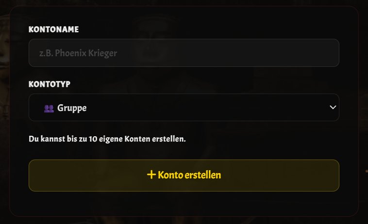 Konto erstellen