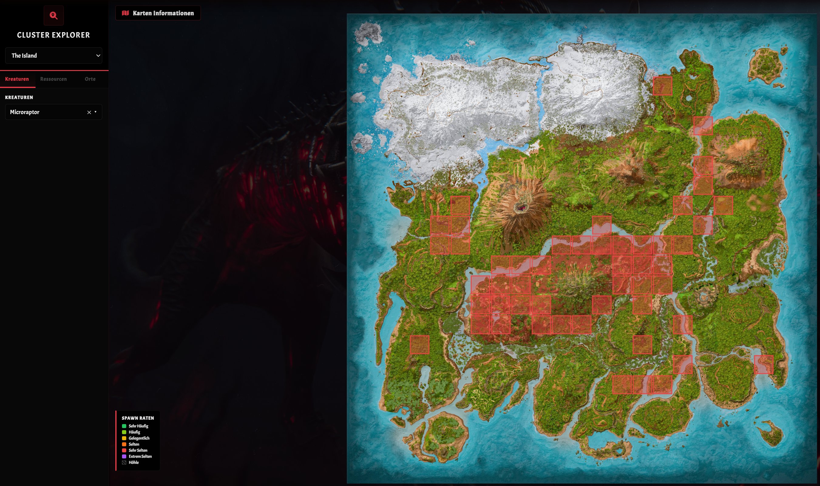 Kreaturen Spawn-Regionen