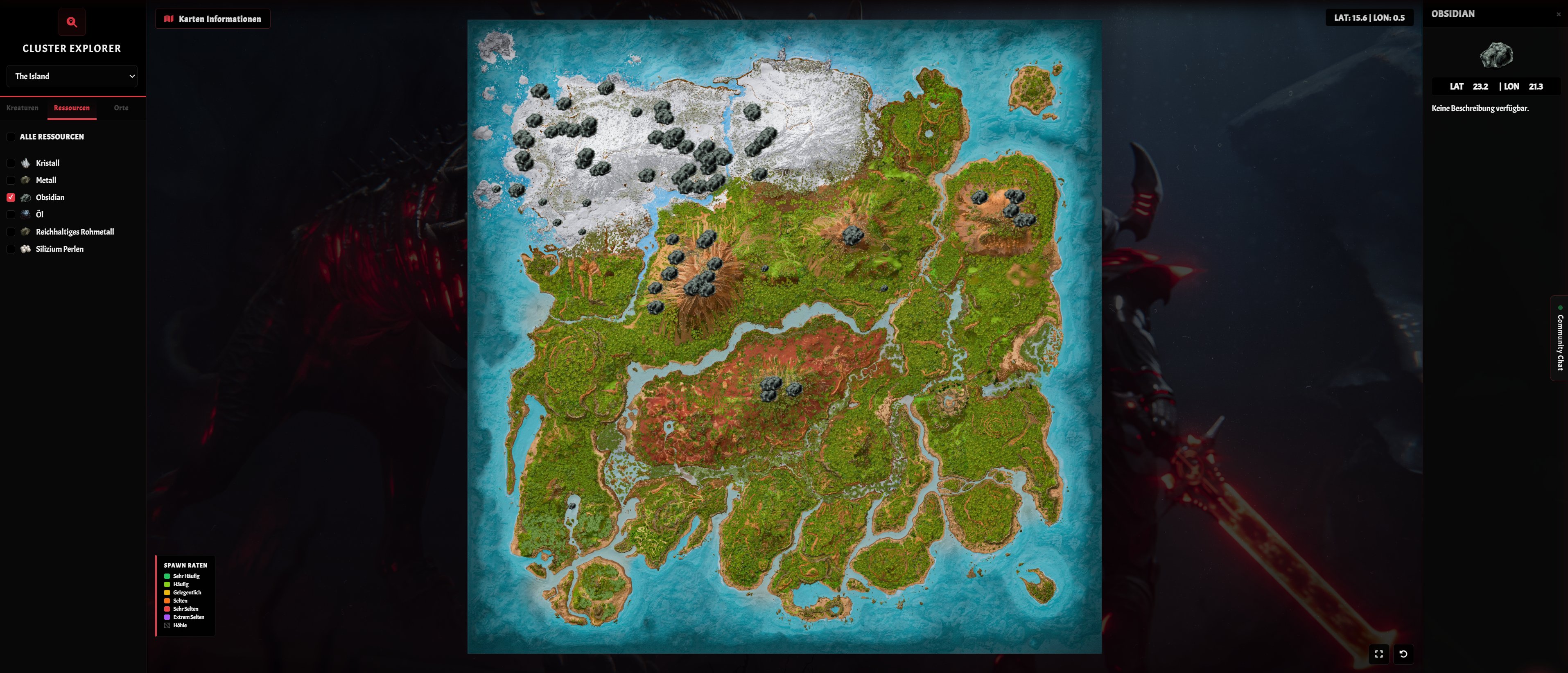 Ressourcen Obsidian